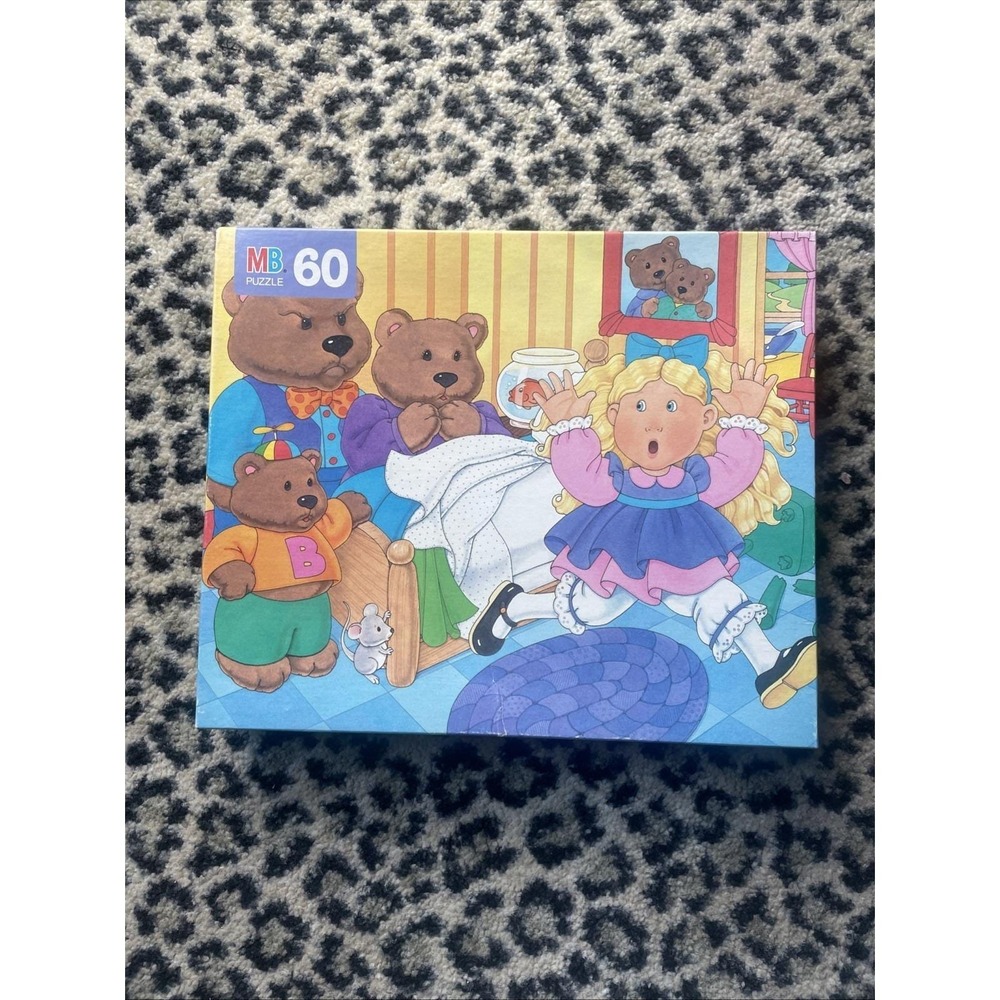 Storybook Puzzle: Goldilocks & the Three Bears -‎ Milton Bradley MB VTG Complete